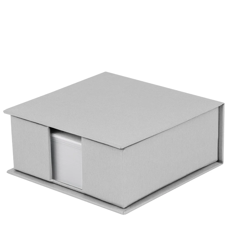 S.O.H.O. Zettelkasten | Mit Deckel | 250 Blatt | 11x11cm | stone-grau