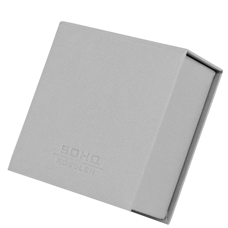 S.O.H.O. Zettelkasten | Mit Deckel | 250 Blatt | 11x11cm | stone-grau