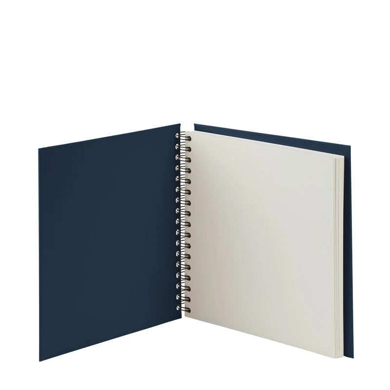 S.O.H.O. Spiral Fotoalbum Blanko | 25x23cm | 60 Seiten | navy-blau