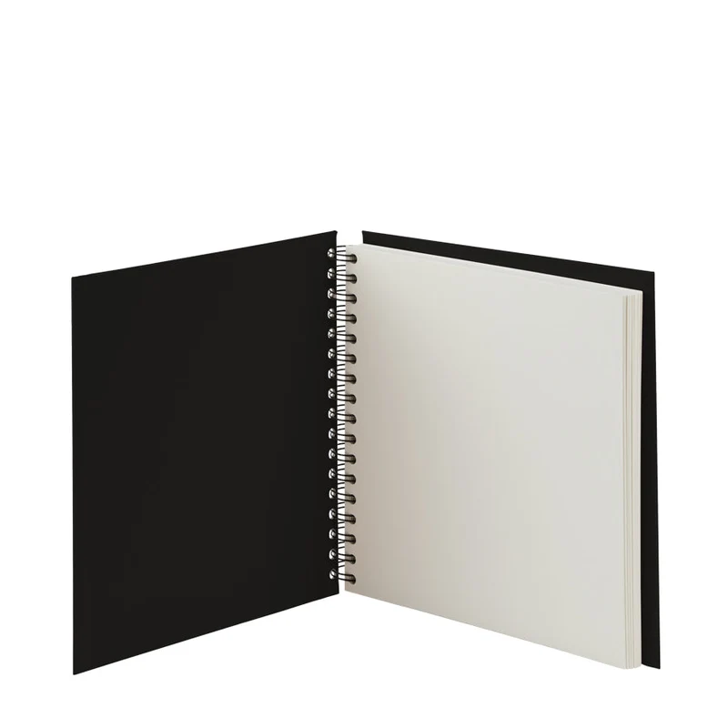 S.O.H.O. Spiral Fotoalbum Blanko | 25x23cm | 60 Seiten | schwarz