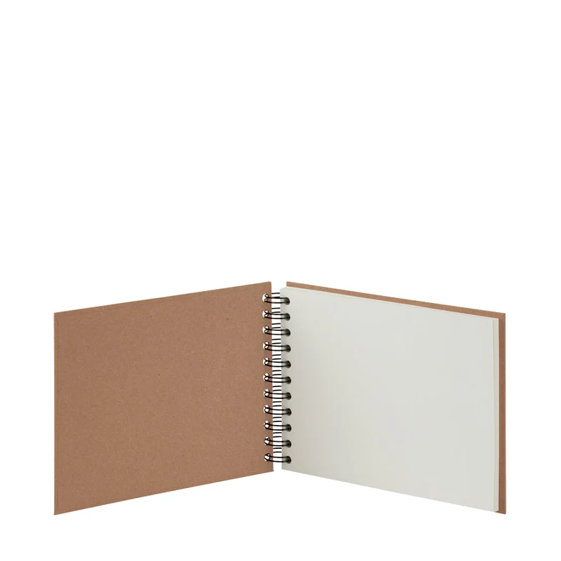 S.O.H.O. Spiral Fotoalbum Blanko | 19,5x14,5cm | 40 Seiten | kraft