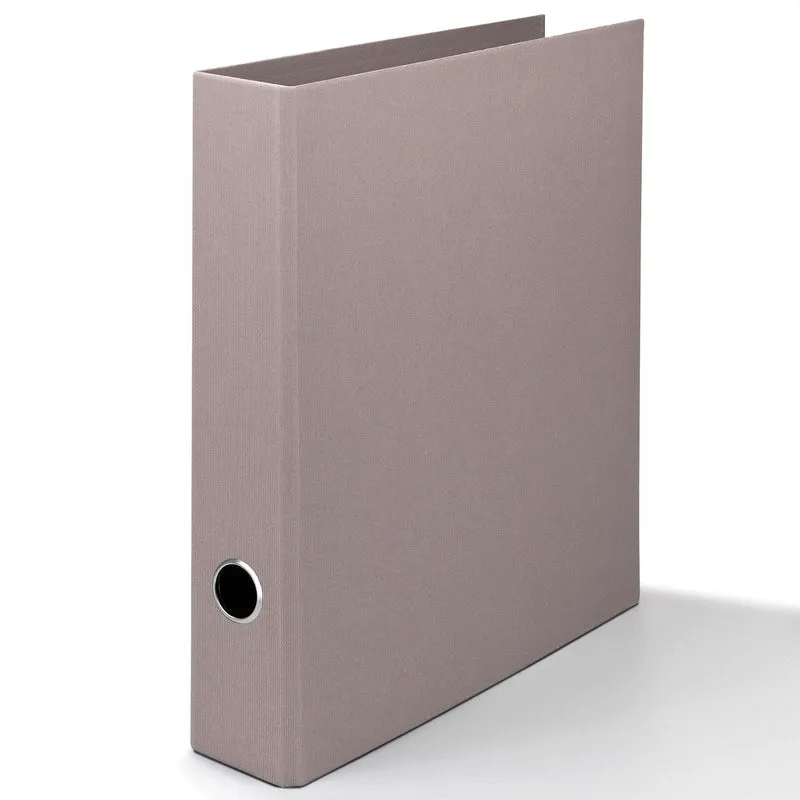 S.O.H.O. Ordner schmal | A4 | 5cm | Edle Rippenprägung | taupe