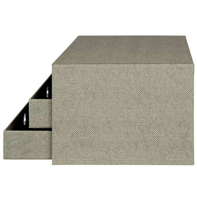 S.O.H.O. Schubladenbox | A4 | Querformat | 3 Fächer | sage-gruen