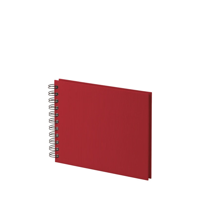 S.O.H.O. Spiral Fotoalbum Blanko | 19,5x14,5cm | 40 Seiten | rot