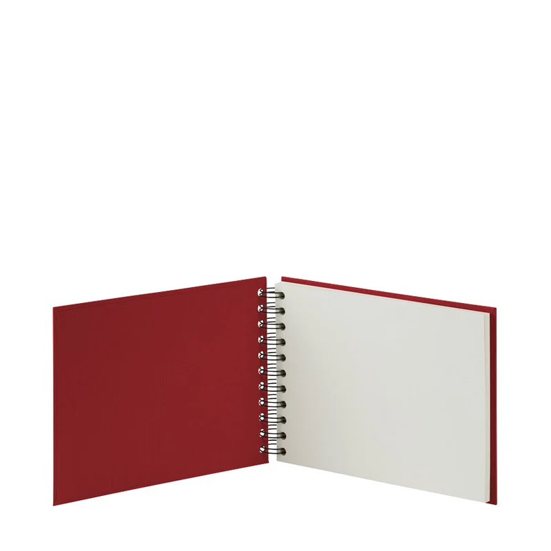 S.O.H.O. Spiral Fotoalbum Blanko | 19,5x14,5cm | 40 Seiten | rot
