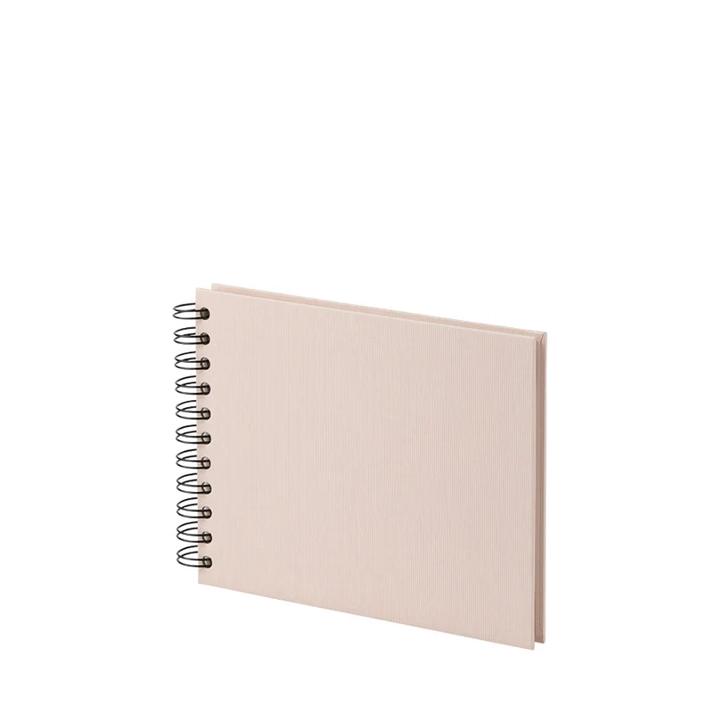 S.O.H.O. Spiral Fotoalbum Blanko | 19,5x14,5cm | 40 Seiten | powder-rosa