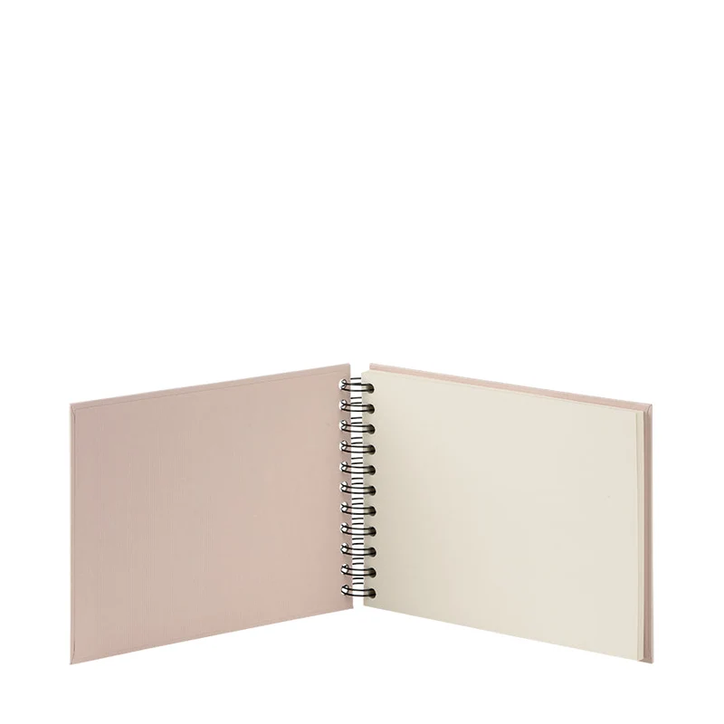 S.O.H.O. Spiral Fotoalbum Blanko | 19,5x14,5cm | 40 Seiten | powder-rosa