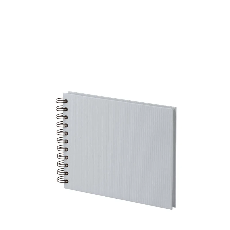 S.O.H.O. Spiral Fotoalbum Blanko | 19,5x14,5cm | 40 Seiten | stone-grau