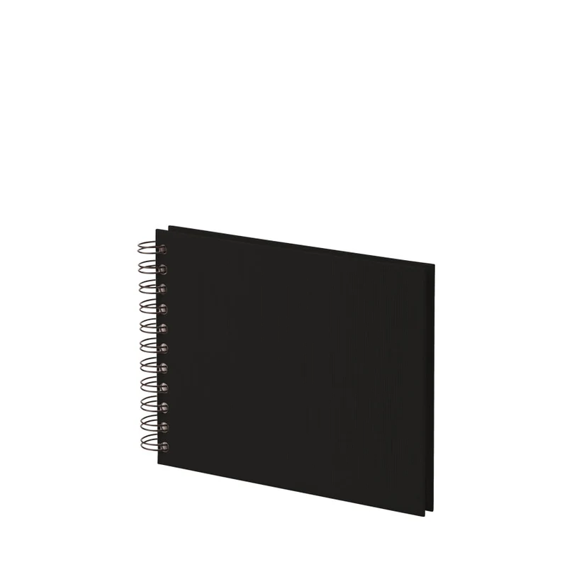 S.O.H.O. Spiral Fotoalbum Blanko | 19,5x14,5cm | 40 Seiten | schwarz