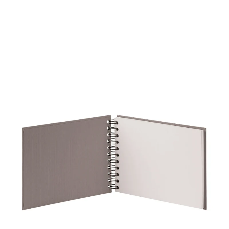 S.O.H.O. Spiral Fotoalbum Blanko | 19,5x14,5cm | 40 Seiten | taupe