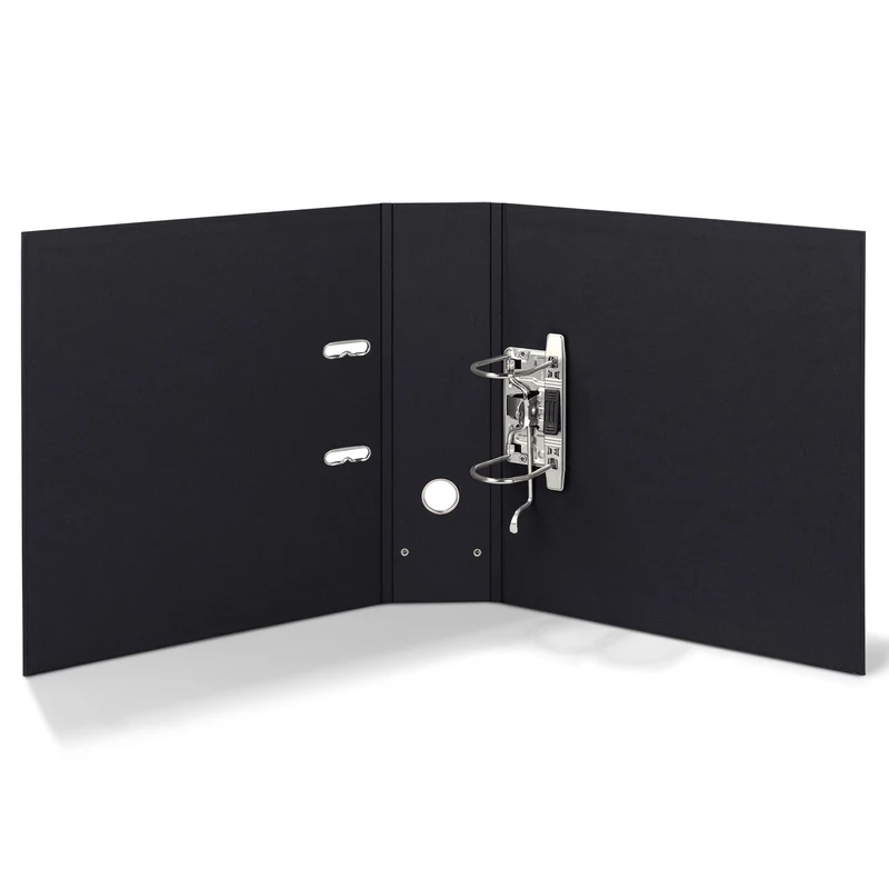 S.O.H.O. Ordner breit | A4 | 8cm | Mit Rückenschild aus Metall | schwarz