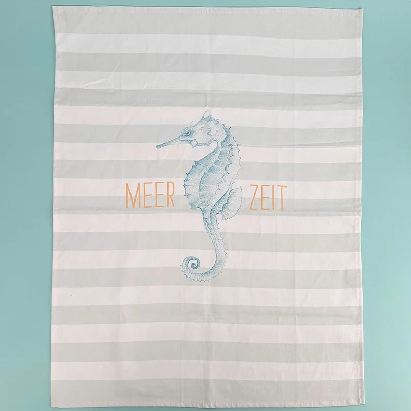 Geschirrtuch „Meer Liebe“ | Baumwolle | 500x700mm | Meerzeit