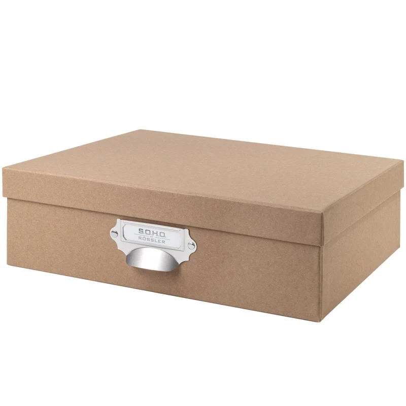 S.O.H.O. Aufbewahrungsbox | Geschenkbox | mit Deckel | A4 | kraft