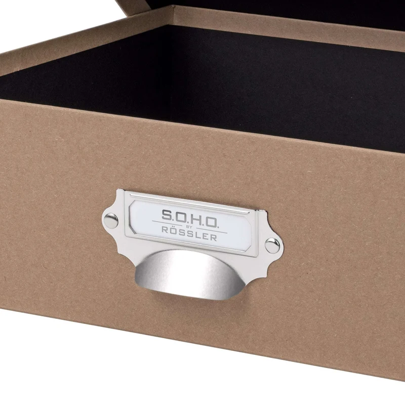 S.O.H.O. Aufbewahrungsbox | Geschenkbox | mit Deckel | A4 | kraft