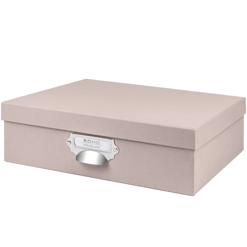 S.O.H.O. Aufbewahrungsbox | Geschenkbox | mit Deckel | A4 | powder-rosa
