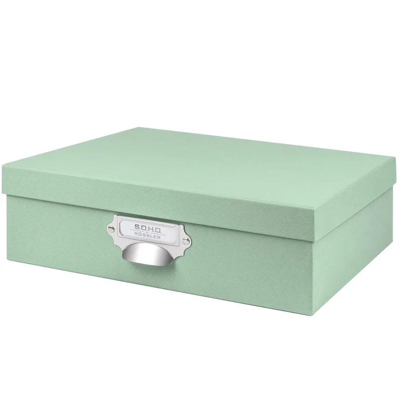 S.O.H.O. Aufbewahrungsbox | Geschenkbox | mit Deckel | A4 | mint