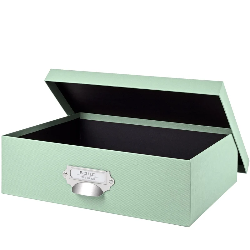 S.O.H.O. Aufbewahrungsbox | Geschenkbox | mit Deckel | A4 | mint