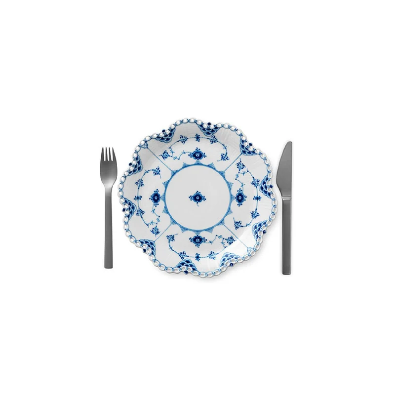 Royal Copenhagen Musselmalet Vollspitze Platte - 25 cm