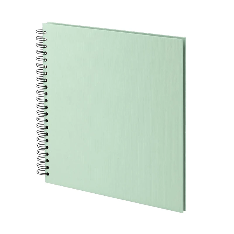 S.O.H.O. Spiral Fotoalbum Blanko | 31x30cm | 60 schwarze Seiten | mint