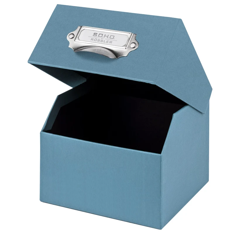 S.O.H.O. Box für Fotos & Karteikarten | A6 | 16,7x12,5cm | denim-blau