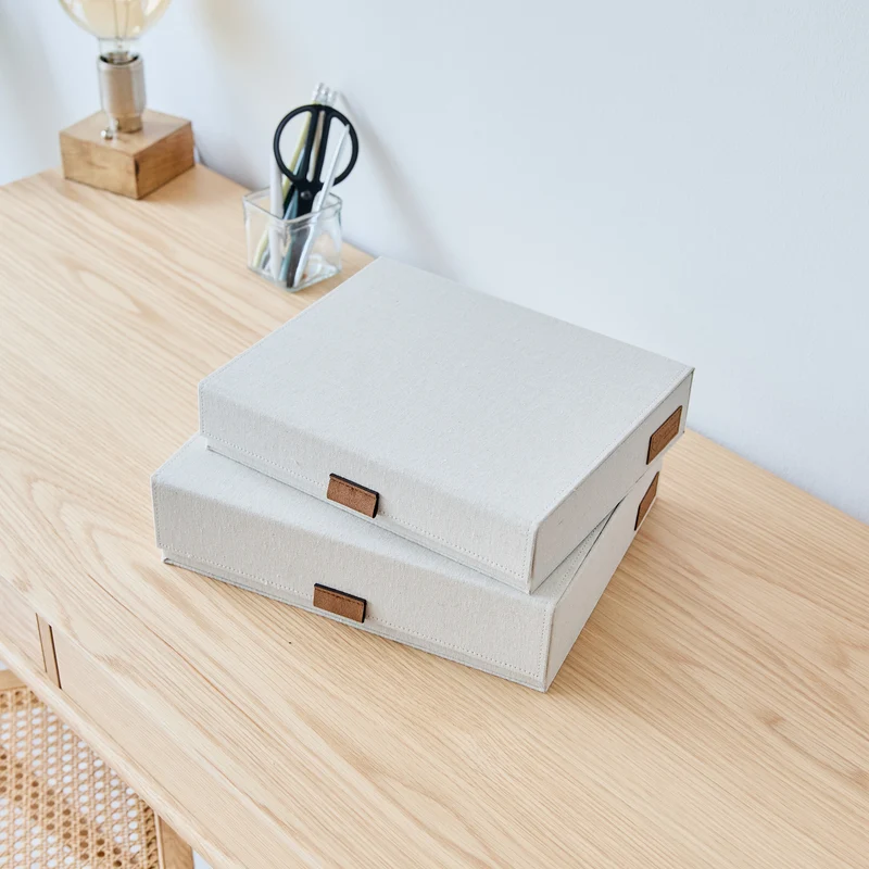 LOVE IT STORE IT Dokumentenbox 2er Set, A4, magnetisch – PREMIUM NATUR