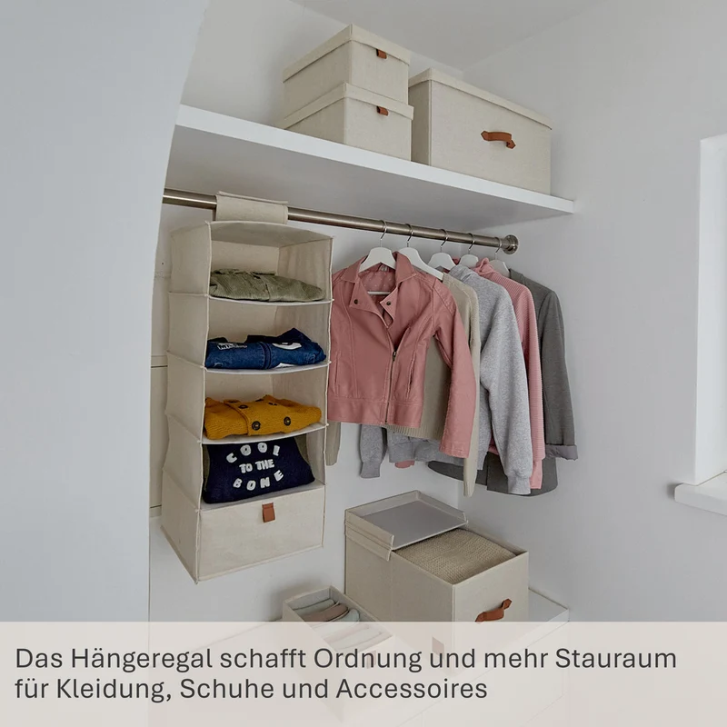 LOVE IT STORE IT Hängeregal für den Kleiderschrank – PREMIUM NATUR