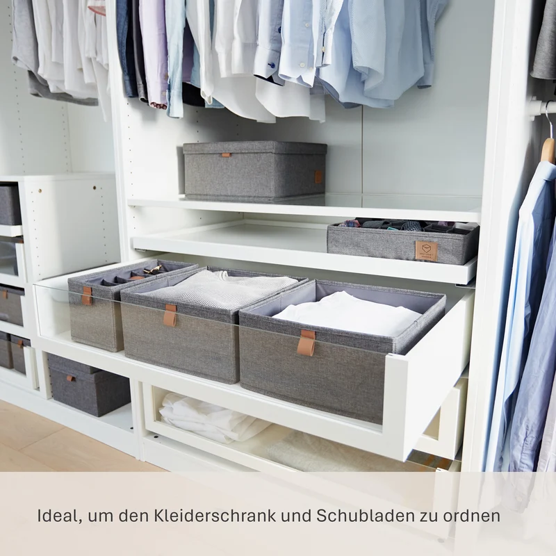 LOVE IT STORE IT Aufbewahrungsboxen Stoff 2-teilig – PREMIUM