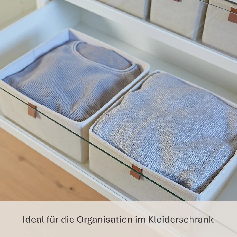 LOVE IT STORE IT Aufbewahrungsboxen Stoff 2-teilig – PREMIUM