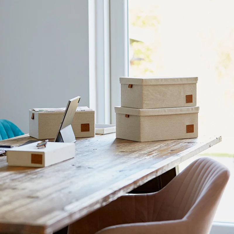 LOVE IT STORE IT Aufbewahrungsboxen Stoff mit Deckel – PREMIUM
