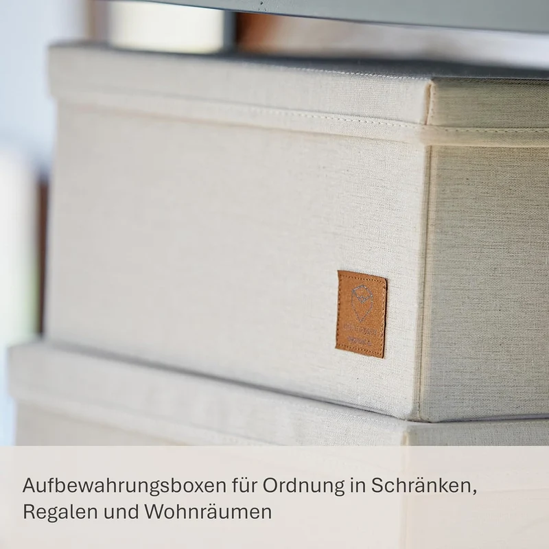 LOVE IT STORE IT Aufbewahrungsboxen Stoff mit Deckel – PREMIUM