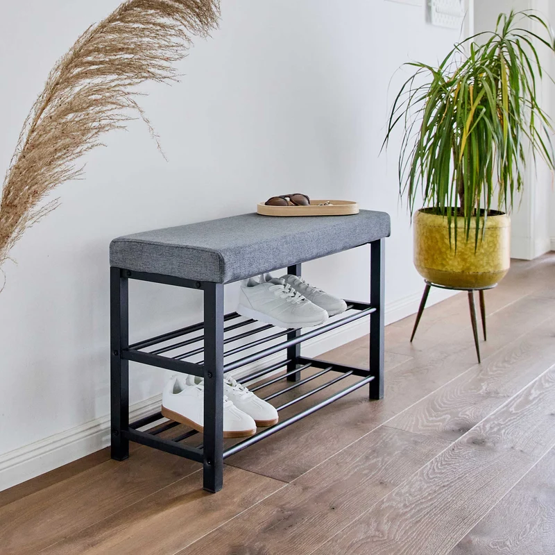LOVE IT STORE IT Loft Schuhbank mit Sitzfläche bis ca. 100 kg belastbar, 80 x 31 x 50 cm