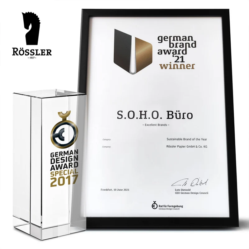 S.O.H.O. Stehsammler | A4 | Zeitschriftensammler mit Griff | salbei-gruen