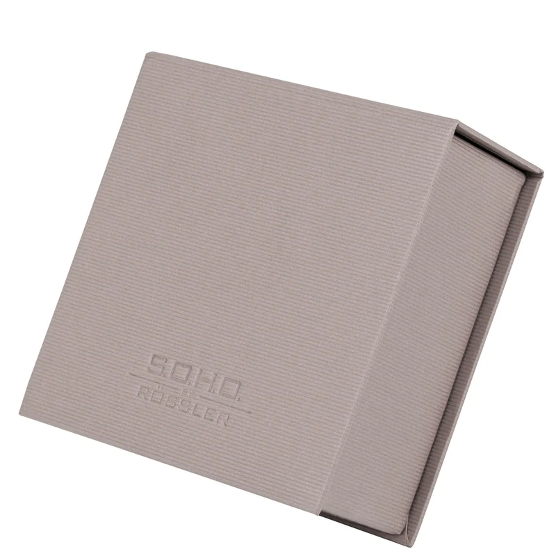 S.O.H.O. Zettelkasten | Mit Deckel | 250 Blatt | 11x11cm | taupe