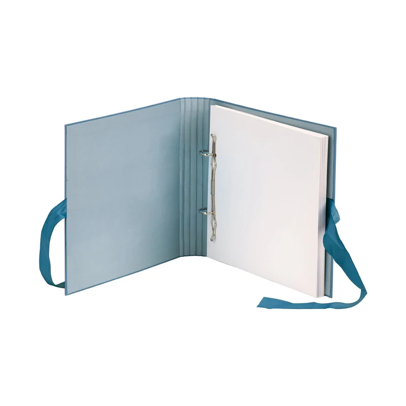 S.O.H.O. Fotoringbuch | 26x22cm | 50 Seiten - Nachfüllbar | denim-blau
