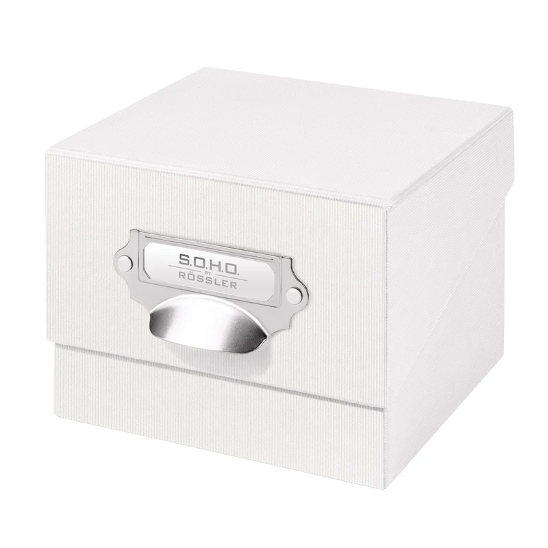 S.O.H.O. Box für Fotos & Karteikarten | A6 | 16,7x12,5cm | weiß