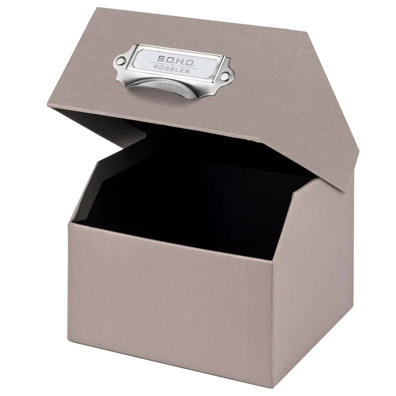 S.O.H.O. Box für Fotos & Karteikarten | A6 | 16,7x12,5cm | taupe