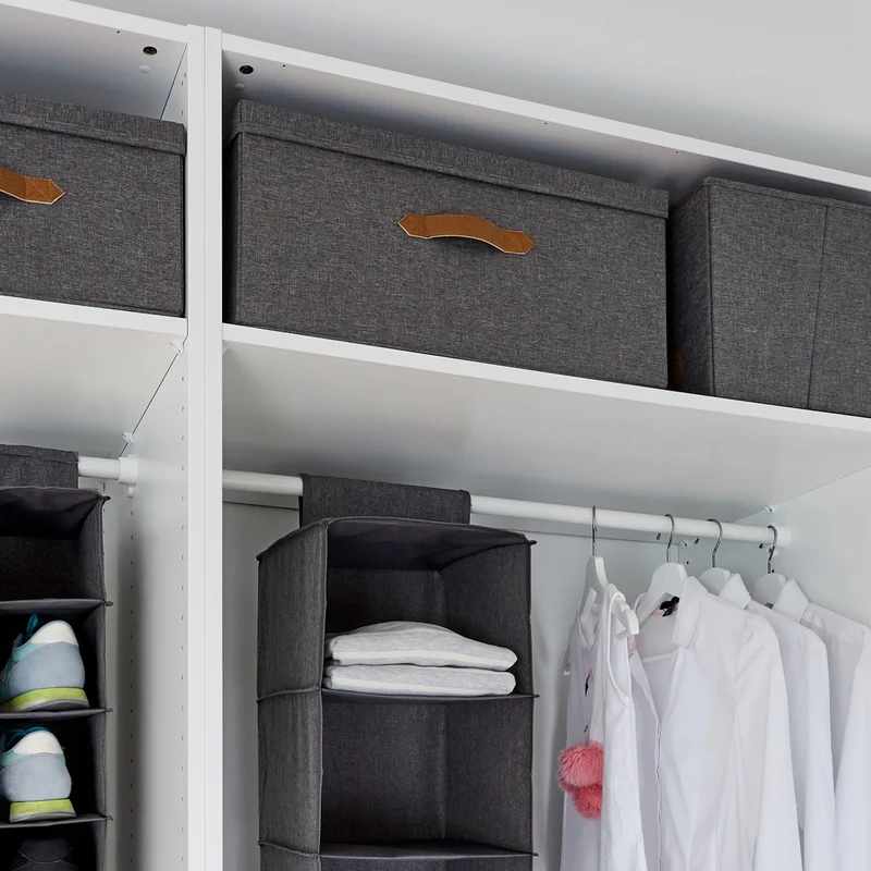 LOVE IT STORE IT Aufbewahrungsbox Stoff mit Deckel – PREMIUM GRAU
