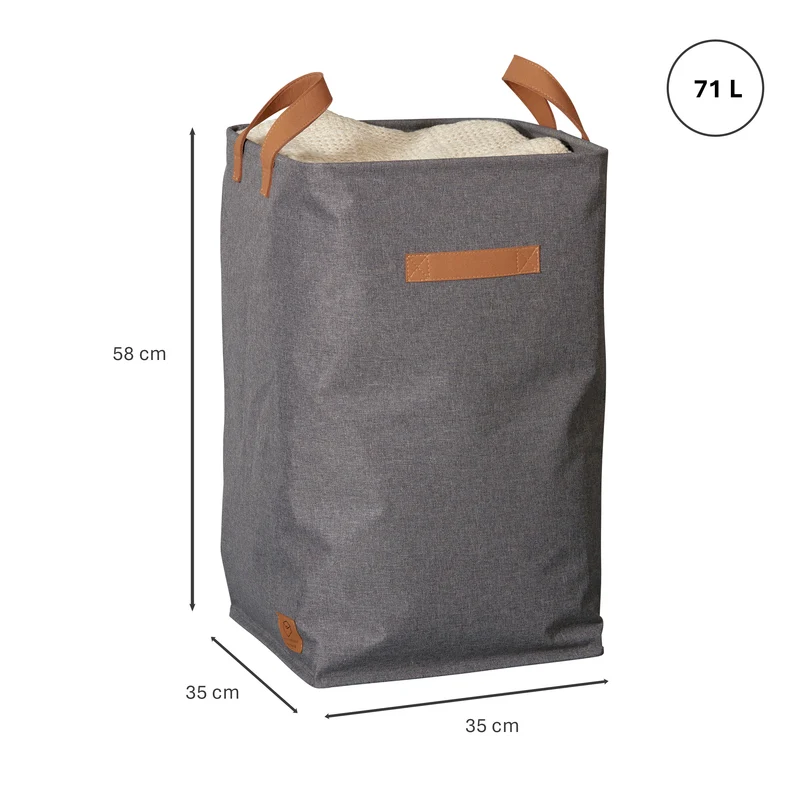 LOVE IT STORE IT Wäschekorb mit Griffen, 35x35x58 cm – PREMIUM