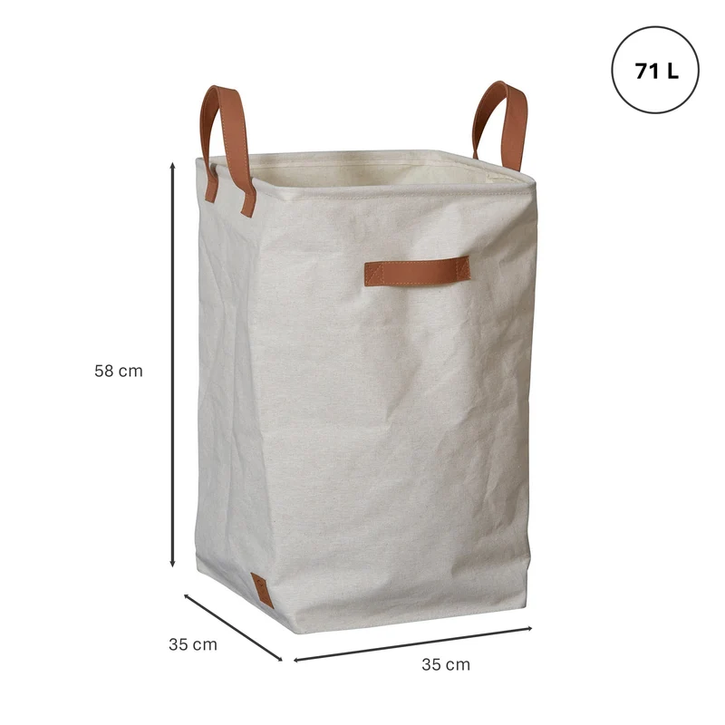 LOVE IT STORE IT Wäschekorb mit Griffen, 35x35x58 cm – PREMIUM