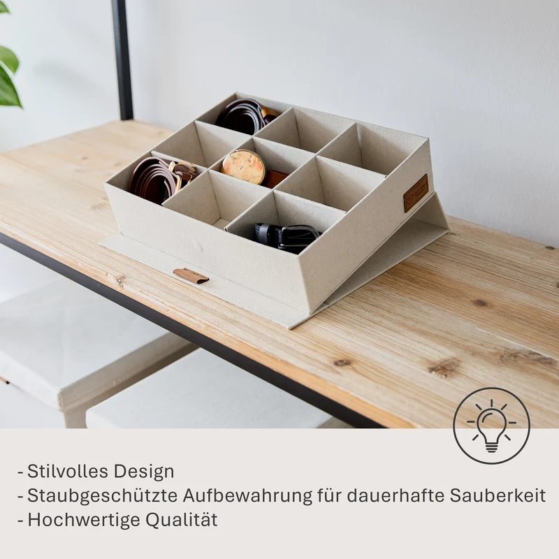 LOVE IT STORE IT Aufbewahrungsbox mit Deckel – PREMIUM NATUR
