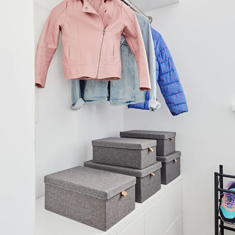 LOVE IT STORE IT Aufbewahrungsbox mit Deckel Stoff 5-teilig – ESSENTIALS