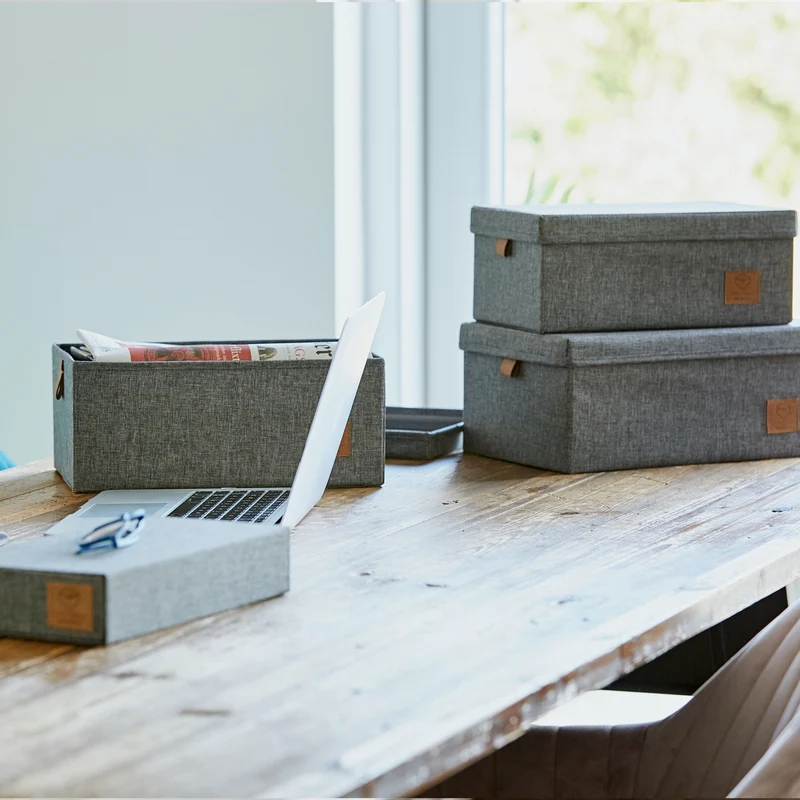 LOVE IT STORE IT Aufbewahrungsbox mit Deckel Stoff 5-teilig – ESSENTIALS