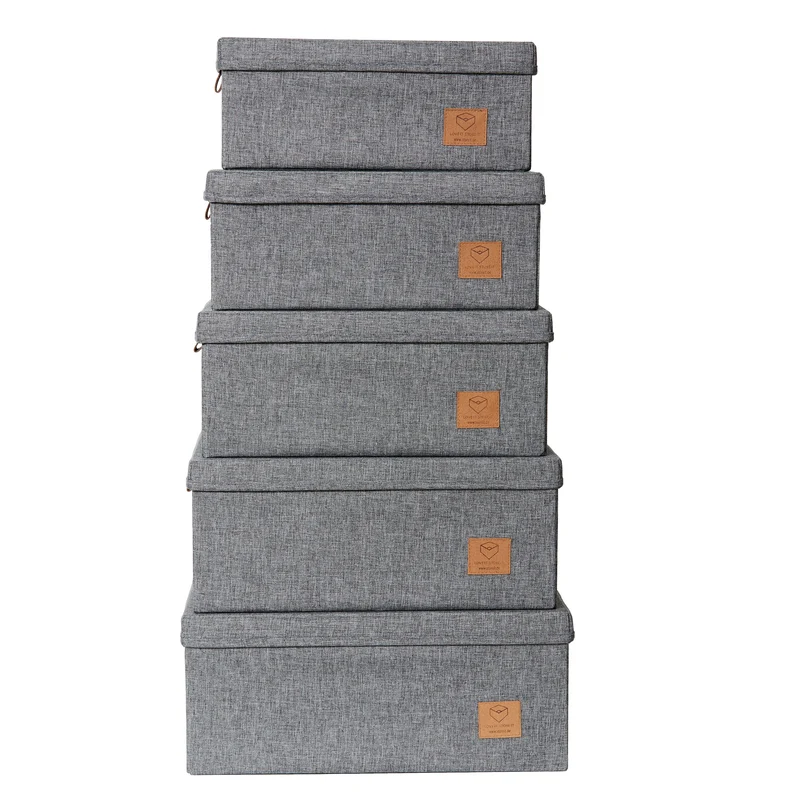 LOVE IT STORE IT Aufbewahrungsbox mit Deckel Stoff 5-teilig – ESSENTIALS
