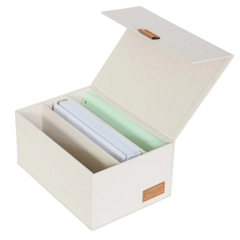 LOVE IT STORE IT Aufbewahrungsbox mit Deckel, 23x18x12 cm – PREMIUM NATUR