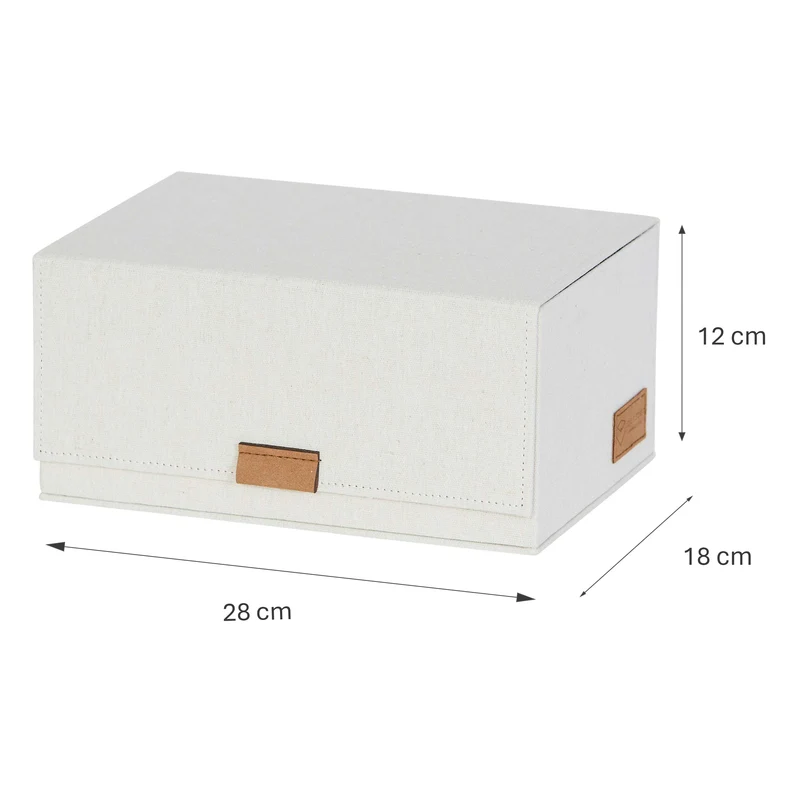 LOVE IT STORE IT Aufbewahrungsbox mit Deckel, 23x18x12 cm – PREMIUM NATUR