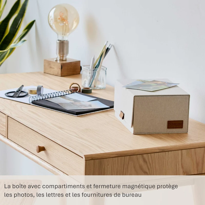 LOVE IT STORE IT Aufbewahrungsbox mit Deckel, 23x18x12 cm – PREMIUM NATUR
