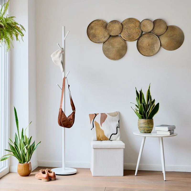 LOVE IT STORE IT Loft Jackenständer aus Metall, Weiß , 5 Haken
