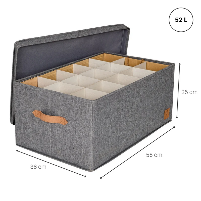 LOVE IT STORE IT Aufbewahrungsbox für Weihnachtskugeln, 58x36x25 cm – PREMIUM
