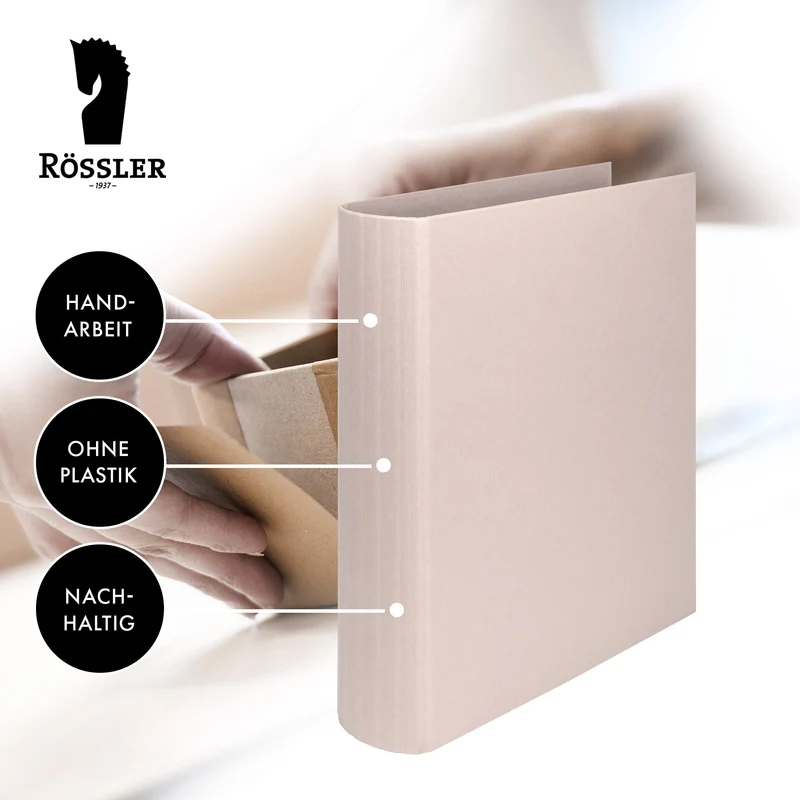 S.O.H.O. Ringbuchordner breit | A4 | 5cm | 4-Ring-Mechanik | powder-rosa