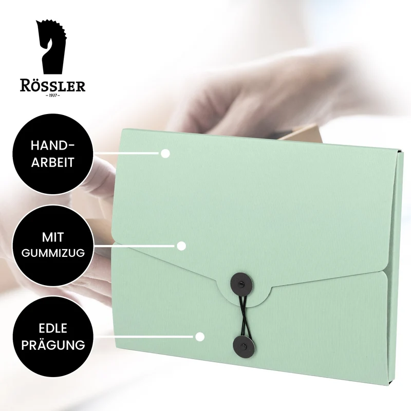 S.O.H.O. Sammelmappe | A4 | Jurismappe mit Gummizug | mint